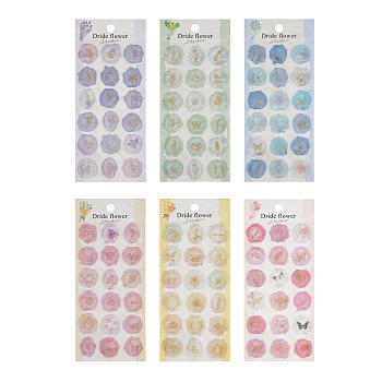 Набор наклеек-штампов для творчества, 9х20,5см, пластик, 6 дизайнов