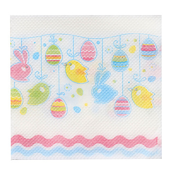 Салфетки бумажные "Пасхальная затея" 24x24см, 100 шт/уп