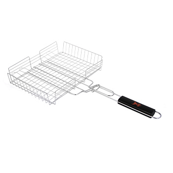 Решетка гриль хром. тм GRILLBOOM, 23x29x6см