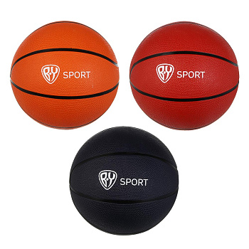 Мяч баскетбольный, тм BY SPORT, размер 7, 24см, резина, 550г (+-10%), 3 дизайна