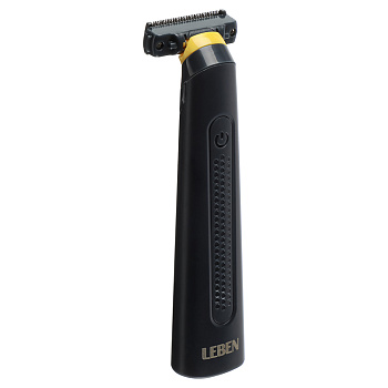 LEBEN Триммер для бороды и усов, 3 насадки: 1/3/5мм, Li-ion 3,7в/150 мАч, USB