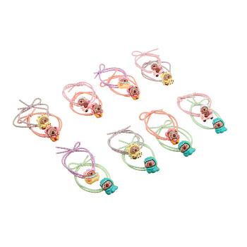 ЮНИLOOK Резинки для волос детские, 2шт, d5,5см, полиэстер, ПВХ, микс дизайнов, ACS25-1