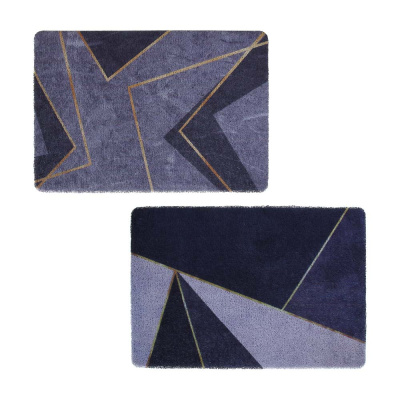 Коврик придверный тм VETTA Print, ПВХ, 39х59 см, 2 дизайна, резиновая подложка