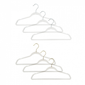 VETTA Набор вешалок для одежды "Кристалл" 3шт, полистирол, 2 дизайна