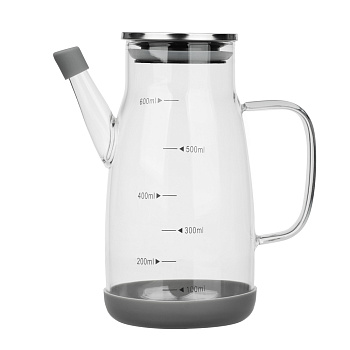 VETTA Кувшин для масла/уксуса, 600мл, стекло, силикон, металл, пластик