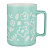 Кружка Узоры тм MILLIMI, 400мл, 4 цвета, фарфор