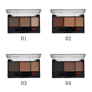 Тени для бровей "Brow&Glow", тм Farres, 3 цвета