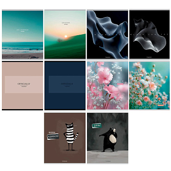 Тетрадь 48 л., А5, в клетку, БЕЛЫЕ ЛИСТЫ, обложка картон, скрепка, мат.ламинация