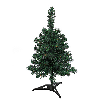 Ель 45см, 40 веток, зеленая, ПВХ, 26-4