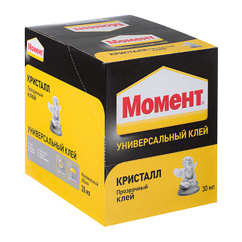 Клей "Момент Кристалл", 30мл, в шоу-боксе