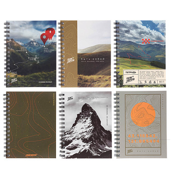 Блокнот BY Русские Супергерои, 105х140 мм, 80л, клетка, мягкий переплет, спираль, в ассортим.