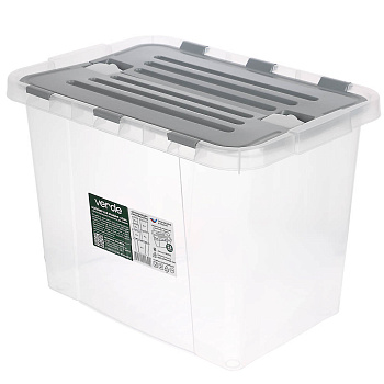 Контейнер для хранения VERDE 26л, полипропилен, 43,3x29,8x30,70см