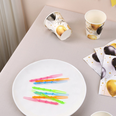 Пики декоративные тм Fntastic, 25шт, 110мм, "Вилочки", цветные