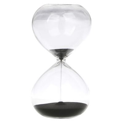 Часы песочные 7,5х14,5 см, стекло, песок, 15 минут, 2 цвета песка