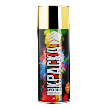 ЕРМАК Краска аэрозоль 400мл, золотистый металлик, яркое золото (9003/BG)