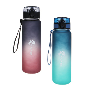 Бутылка спортивная с замком тм BY SPORT, 650мл, РС, РР, 2 цвета