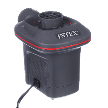 INTEX Насос электрический 12В Quick-Fill от прикуривателя, 650л/м, 3 насадки в комплекте, 66636