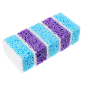 VETTA Набор губок для мытья посуды Пузыри 5 шт, 9,5x6,5x4 см