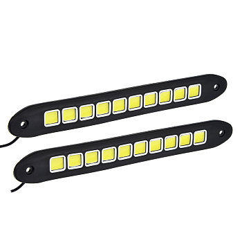 ЕРМАК Дневные ходовые огни, LED 40шт, гибкий резин. корп., 260мм, 12V, белый, 2шт.