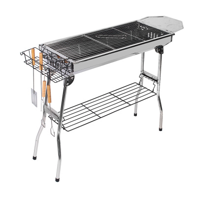 Мангал тм GRILLBOOM, нержавеющая сталь, 73х70х33 см