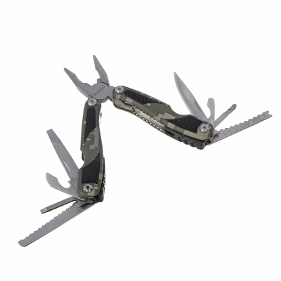 Мультитул многофункциональный тм ЕРМАК, 15 функций, нерж. Сталь, 15 см