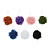 ЮL Мочалка шар роза с подвесом, полиэтилен, 40гр, цвета в ассортименте, МС24-03