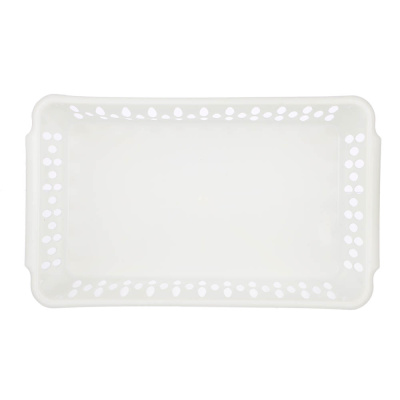 Корзинка для хранения Keeplex Light S 24,2х14,5х7,1см, пластик, белое облако