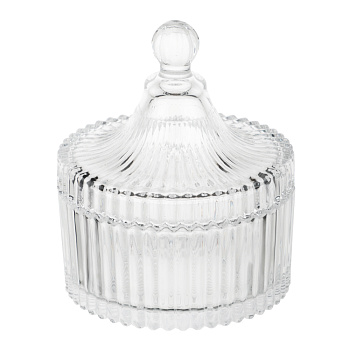 Сахарница стекло 10.5x12.5см