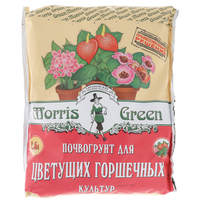 Грунт для цветущих горшечных культур тм Мorris Green 2,5л