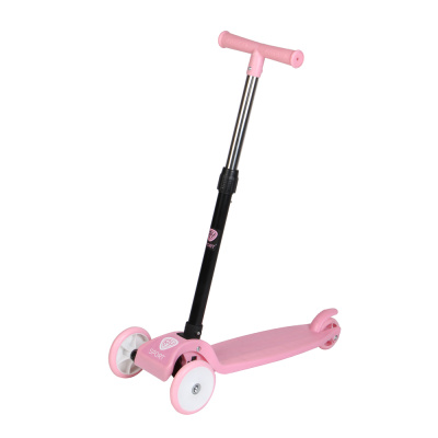 Самокат 3-х колесный, тм BY SPORT, складной, 56x21x58-62-66-70см, до 30кг, металл, пластик