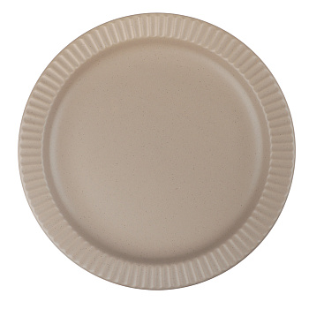 Тарелка закусочная Лусия тм MILLIMI, 21,3см, фарфор, кофейный