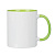 Кружка для сублимации 330мл, цвет зеленый, керамика