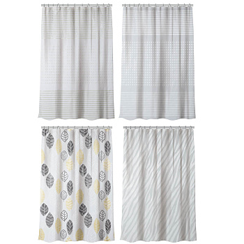 Штора для ванной тм VETTA Scandi, ПЕВА 80 г/м2, 180x180 см, 4 дизайна
