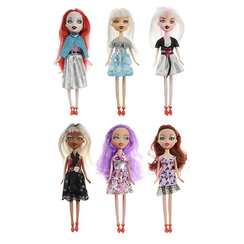 ИГРОЛЕНД Кукла Монстрик, PP,PVC, полиэстер 24см, 6 дизайнов, 13х28х5см