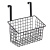 Корзина подвесная для кухонных шкафов тм VETTA, 25,5х14,5х27см, металл, цвет черный