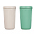 Стакан пластиковый с закручивающейся крышкой 400мл, пластик, 2 цвета