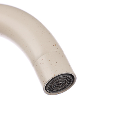 СоюзКран Смеситель для кухни, поворотный излив, кер. картридж 35мм, бежевый, нерж. сталь, SS01-R132