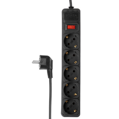 Удлинитель, сетевой фильтр 5 гнезд 2м BY 0.75 мм