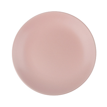 Тарелка закусочная 19см, тм MILLIMI розовый, керамика