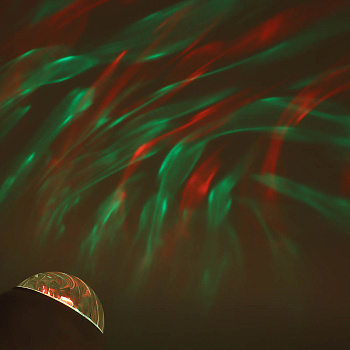 BY Светильник-ночник проектор неба Сфера, 3W, USB, пульт ДУ, D9×8 cм, пластик, белый