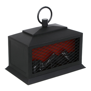 Светильник - камин декоративный LED тм СНОУ БУМ, 22x14x16см, PP, металл, 3хАА, 1 режим