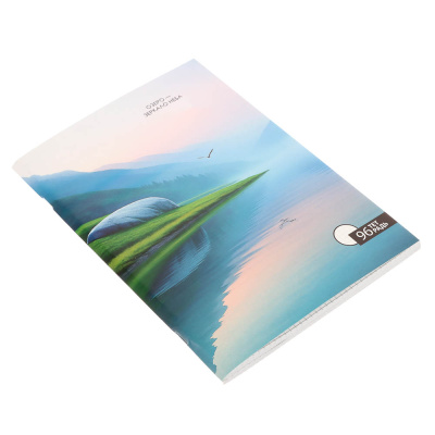 Тетрадь 96л. ClipStudio А4, в клетку, БЕЛЫЕ ЛИСТЫ, обложка картон, скрепка, 4 диз