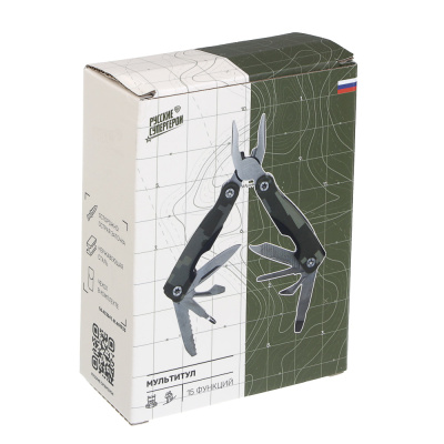 Мультитул многофункциональный тм BY Русские Супергерои, 15 функций, нержавеющая сталь, 9,9 см