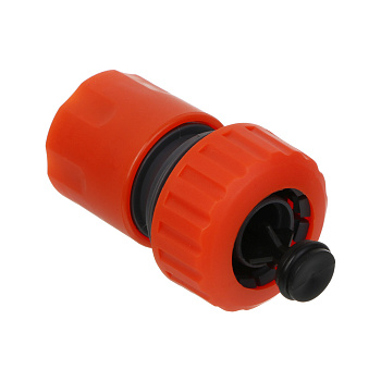 INBLOOM Коннектор быстросъемный для шланга d3/4", аквастоп, пластик