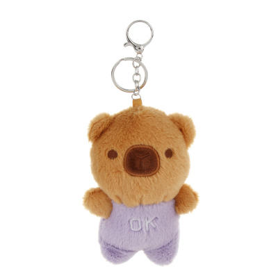 Брелок-подвес мягкий "Милаш" в костюмчике, полиэстер, металл, ИГРОЛЕНД, 1811-40