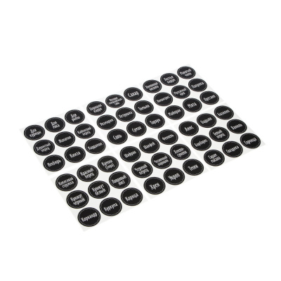 Наклейки на банки для специй и приправ тм VETTA, ПВХ, 54шт