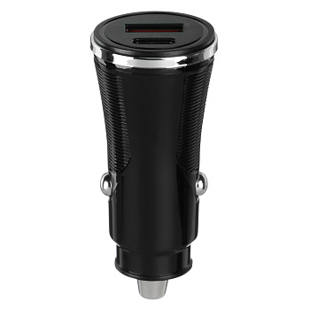 ЕРМАК Устройство зарядное в авто, USB QC 3.0+PD, 5В/3.1А, пластик