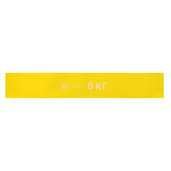 Фитнес-резинка тм BY SPORT, 8кг, 30х5х0,03см, латекс
