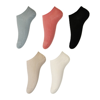 Носки-подследники лапша, тм Turkan, р. 36-41, 90%хлопок, 8% п/а, 2%лайкра,цвета в ас-те, AZ1230