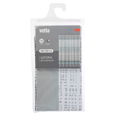 Штора для ванной тм VETTA Селеста, ПЕВА 60 г/м2, 180x180 см, 4 дизайна